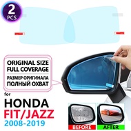 Full Cover Anti Fog Film Rearview Mirror for Honda Fit Jazz 2008~2019 Accessories GE6 GK5 2009 2010 2014 2018 Car Clear Films