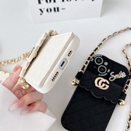TDJ14 EQ18 Chain Wallet Case Xiaomi Redmi A1 A1+ A2 A3 4A 4 4X 5 5A 5+ 6 6A 7 7A 8 9 Prime 9A 9i 9C 