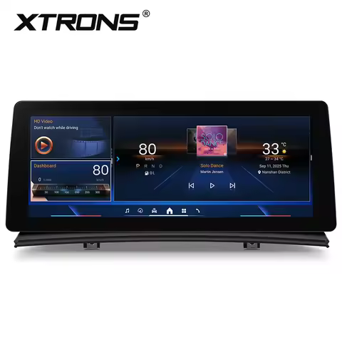 XTRONS 12.3" Q8+128GB Android 14 Car Multimedia Player For BMW X3 E83 2004-2009 M-ASK System Stereo 