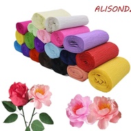 ALISONDZ Flower Wrapping Paper Origami DIY Party Decoration Wedding Bouquet Material Crepe Paper