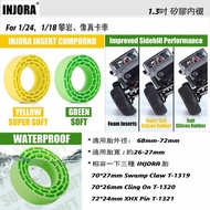 [Cool Wheel Shop] INJORA 1.3 Inch Silicone Lining (Yellow/Green, 4 Pcs)