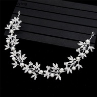 Silver Bendable Pearl Crystal Bridal Hair Vine Wedding Headband Hair Accessories