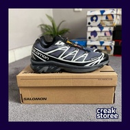 SALOMON XT-6/XT 6/XT 6 High-Tech Cloth Black White Gray MIHW