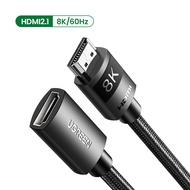 UGREEN HDMI Extender HDMI Extension Cable 8K60Hz/ 4K120Hz 2.1 Ultra High Speed 48Gbps HDMI Male to Female Adapter Compatible with MacBook Pro 2021/PS5/Xbox Series X/Roku TV/UHD TV/Blu-ray