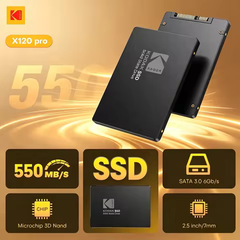 Kodak SSD Sata 2.5 Inch Solid Disk 6GB/S Microchip 3D Nand 550Mb/s Ssd Hard Drive 1tb/512/256/128gb 