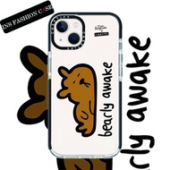 CASECASE X Jon bearly awake Black Edge Color Transparent iPhone Case For iPhone 14 13 12 11 Pro Max 