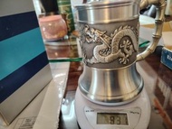 馬來西亞2000年龍年紀念錫杯連盒831克重。面交