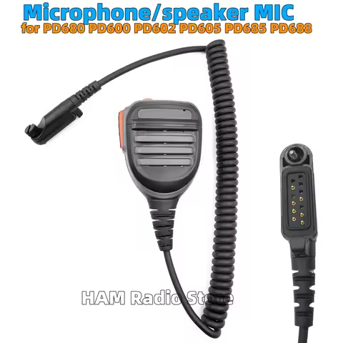 Handheld Microphone Speaker Mic Compatible with Hytera HP508 HP565 HP566 HP605 HP606 HP685 HP686 HP7