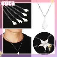 KT391 Eutus 5Pcs Set Kalung Persahabatan Pendan Hati Motif Huruf BFF