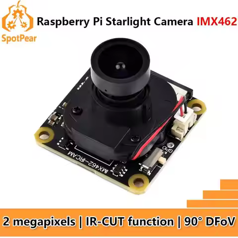 Raspberry Pi Starlight Camera IR-CUT IMX462 (A) Sensor 2MP 90 Degree For Raspberry Pi