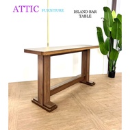 Island Bar Table/Bar Table/6 ft Island Bar Table/ATTIC FURNITURE 13104 ISLAND BAR TABLE
