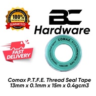 Comax P.T.F.E Seal Tape 13mm x 0.1mm x 15 metre x 0.4gcm3