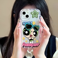 Photo frame airbag case for iphone 14promax 11 13 12 7Plus X XS Max Fashion Powerpuff Girls cover