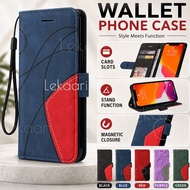 Leather Flip Case for Realme 16T 16 15 15T 14 14T 13 12 11 10 9i 9 8i 8 6i 5 5s 5i GT Master Pro Plu