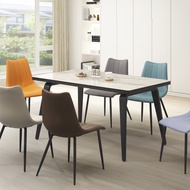 [特價]直人木業-TINA帕皮140/80公分高機能材質陶板桌(兩種面板可選擇格林灰