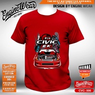 Kaos civic ferio tshirt mobil honda civic EK baju otomotif mobil honda ferio EK CVC006