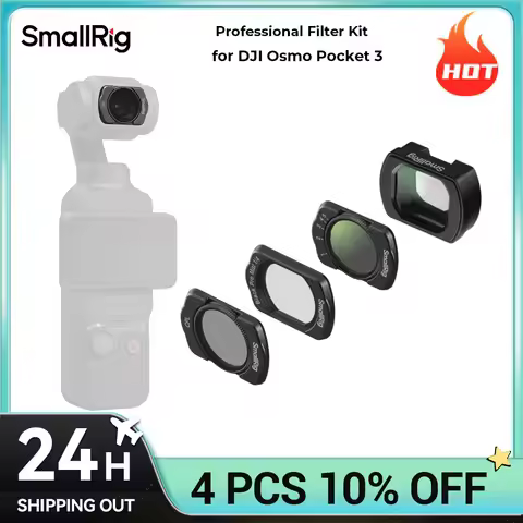SmallRig Professional Filter Kit for DJI Osmo Pocket 3 with CPL Filter 1/4 Effect Black Mist Filter 