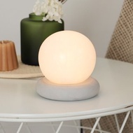 小白圓球 I 白鹽燈 I 清水模 I 原色甜甜圈底座 I 預購12月中後
