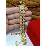 Rantai tangan / Gelang ROTI BUN 1.6CM cop916 EMAS KOREA Bracelet MURAH