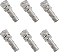 AYLIFU Mist Nozzle Brass Hose Nozzle Mister Nozzles Silver 27.5×6mm/1.08×0.23inch Tips for Outdoor I