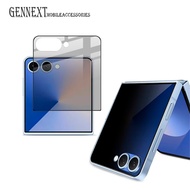 Gennext Tempered Glass Spy Privacy Samsung Galaxy Z Flip 7 Flip7 Zflip7 Anti-Scratch Full Screen Pro