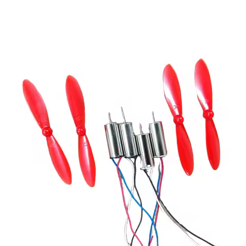 DIY 4 x DC 3.7V 50000RPM 716 Hollow Cup Coreless High-speed Motor with 4 x 55MM Propeller Cw CCW for