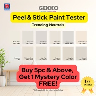 Paint Sample - Trending Neutrals - Buy 5 FREE 1 -GEKKO Peel And Stick Nippon Paint Sample