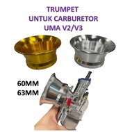 UMA RACING TRUMPET CARBURETOR FOR UMA CARBURETOR V2 V3 CARBURETOR VELOCITY AIR HOSE