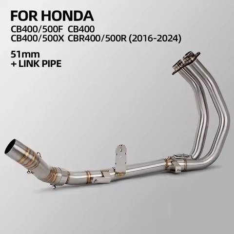 Slip On For Honda CBR500R CB500X CB500F CBR400R CB400X CB400F CB400 Motorcycle Exhaust Modified Fron