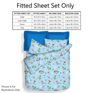 Disney Toy Stories Fitted Sheet Set / Disney Toy Stories Summer Light Quilt 900 Thread Count Microlu