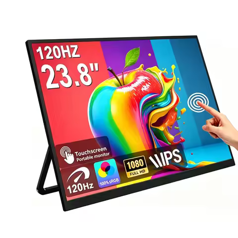 AHXJKA 23.8 Inch 120HZ Portable Touch Monitor 1920*1080P FHD IPS With Type-C Mini HDMI For Laptop Ph