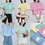 12FEBRUARY | RUBY TOP Bow Tie Shirt Blouse Women Korean Style