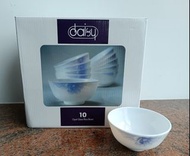 daisy Opal Glass Rice Bowl微波爐/洗碗機/焗爐飯碗5個
