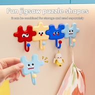 Sanwildly Dopamine Puzzle Hooks Household Wall Hooks Kitchen Clothes Towels
