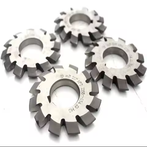 1PCS M0.5 M0.75 M1 M1.25 M1.5 M2 M2.5 M3 M4 M5-M10 Modulus PA20 Degrees NO.1-NO.8 HSS Gear Milling C