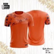 JERSI BATIK HUMAIRA RS06 - OREN CARROT