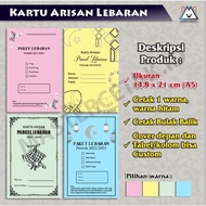 GROSIR Kartu Arisan Lebaran/Paket Lebaran/Kartu Iuran/Custom Cover +