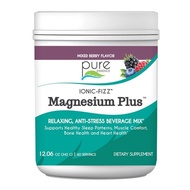 Pure Essence Labs Ionic Fizz Magnesium Plus Anti-Stress Drink Powder Gluten Free Mixed Berry Flavor 