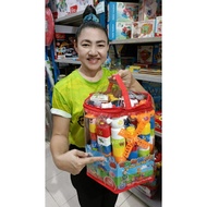 83 Pieces Of Plastic Blocks There Is A Large Block Of The Train Head. Zip Bag To Enhance Development