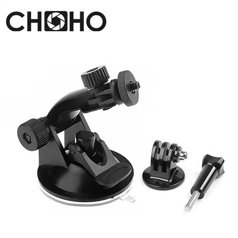 Car Suction Cup Windshield Mount + Long Screw + 1/4" Tripod Adapter For Gopro Hero 13 12 Accessories