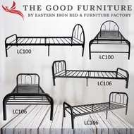 [TheGoodFurniture] 单人铁床 Single Size Metal Bed. Single bed. Bed Frame. Budget. Cheap and good. Pullout bed. *FAST DELIVERY*