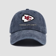 American Football Trend Sports Visor Cap | Kansas City Chiefs Washed Baseball Cap, New Style Outdoor