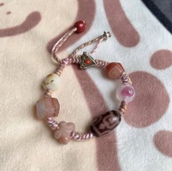 ▪️藏式手工設計款 仿至純暗紅肉色天珠 寶瓶·蓮心▪️