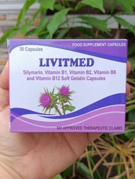 Livitmed Silymarin, Vitamin B1 B2 B6 B12 Food Supplement 30 capsules