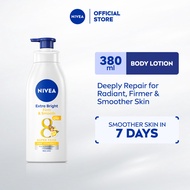 NIVEA Body Extra Bright Firm & Smooth Lotion Body Care, Moisturized, Skin Care, Q10 & Vitamin C Supe