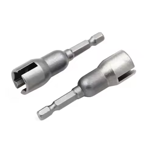 1/4inch Hex Shank Wing Nut Driver Set Steel Slot Wing Nut Driver Socket Wrench Tool Sturdy Butterfly
