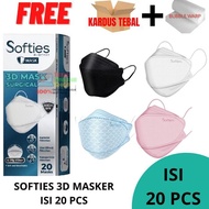 PROMO Masker Softies 3D Isi 20 / Masker KF94 Softies ORI100%