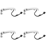 4X Car Chrome Outside Left Door Handle For Nissan Rogue 2010-2013 80640-Ca012 80640Ca012 80645-Ca000