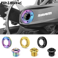 RISK Bike Bicycle Titanium Alloy DUB Crank Cover Cap Crank Arm Screw Bolt Crankset Set