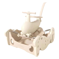 Rocking Horse Ride-On Toy Wooden Jumper Guard Rails Birthday Gift for Children